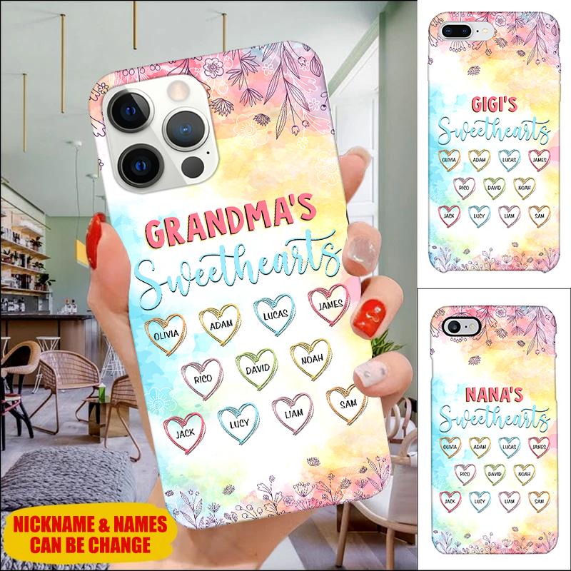 Grandma's sweethearts Mom, Auntie, Nana Personalized Phone case Phone case FUEL 