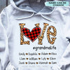 LOVE Grandma Life Mommy Auntie Leopard Pattern Personalized Shirt 2D Hoodie Dreamship 