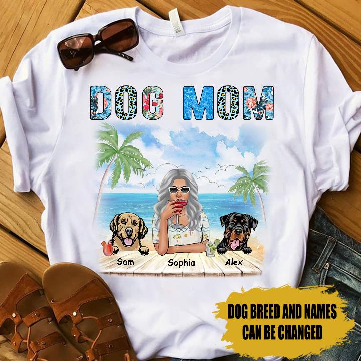 Dog MOM Personalized Shirt Personalized ShinyCustom - The Best Personalized Gift Store