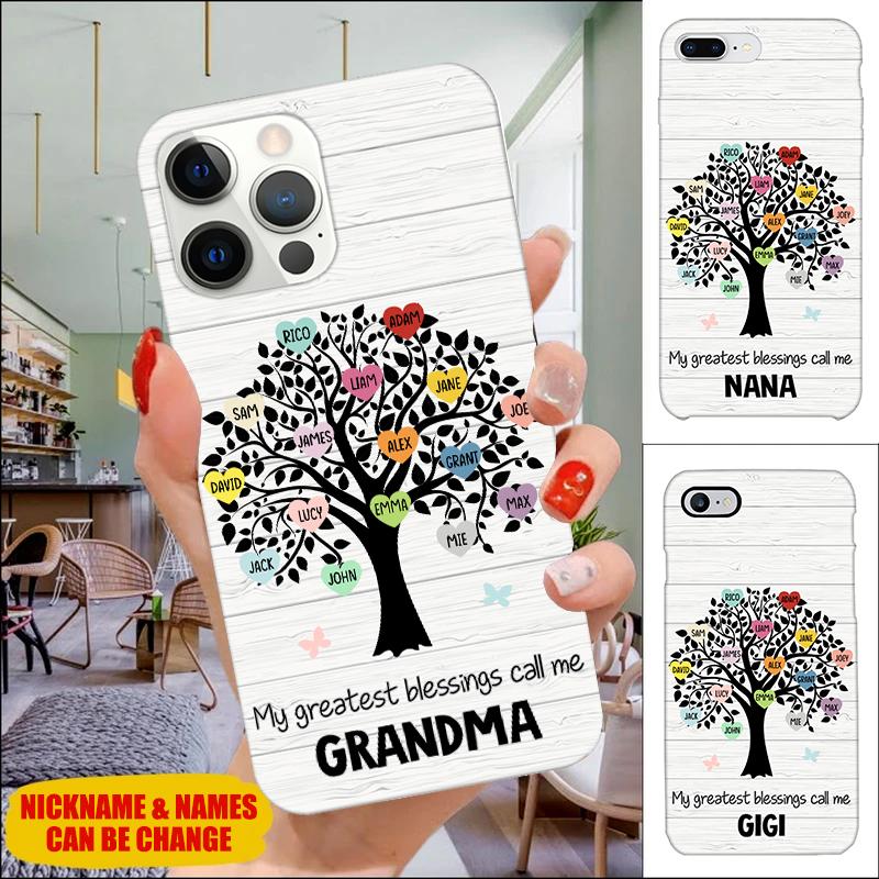 My Greatest Blessings call me Grandma,Mommy, Nana, Auntie Personalized Phone Case Phone case FUEL 