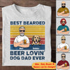 Personalized Grandpa Shirt Best Bearded Beer Lovin' Dog Dad Ever Personalized ShinyCustom - The Best Personalized Gift Store