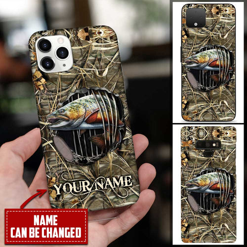 Personalized Custom Name Fishing Brook Trout Fish Phone Case Phone case FUEL 