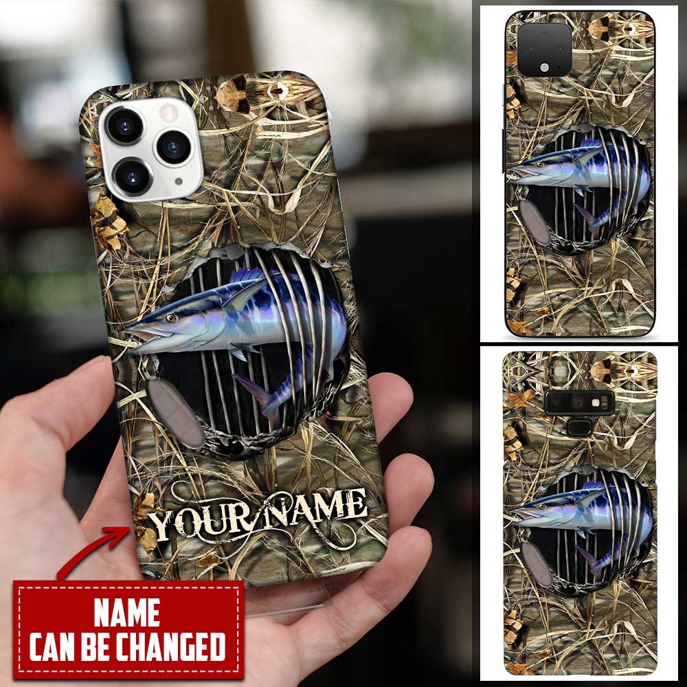 Personalized Custom Name Fishing Wahoo Fish Phone Case Phone case FUEL 