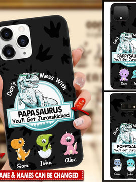 Personalized Custom Don't Mess With Pawpawsaurus Phone Case