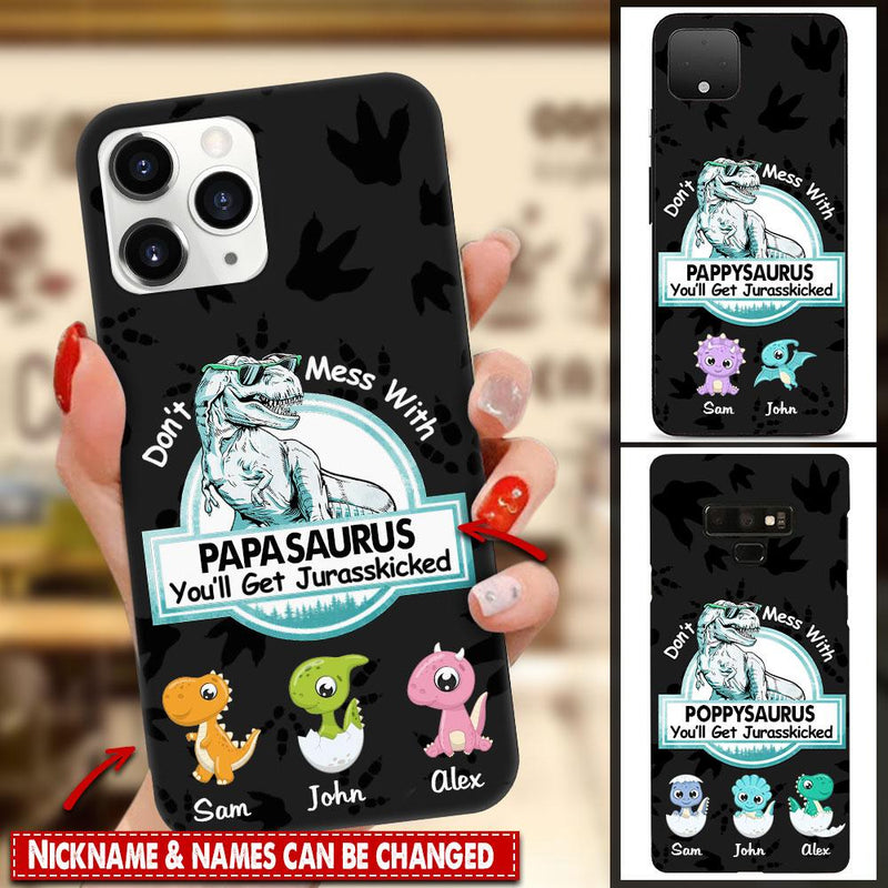 Personalized Custom Don't Mess With Pawpawsaurus Phone Case Phone case FUEL